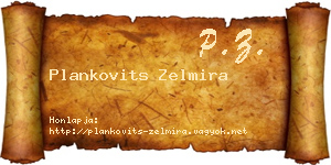 Plankovits Zelmira névjegykártya